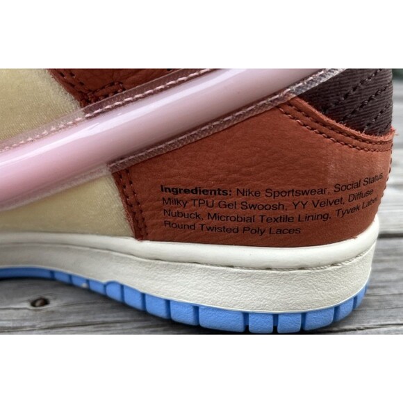 Nike Men's 5.5 Dunk Mid Social Status Free Lunch Chocolate Milk DJ1173-700 - Picture 8 of 15